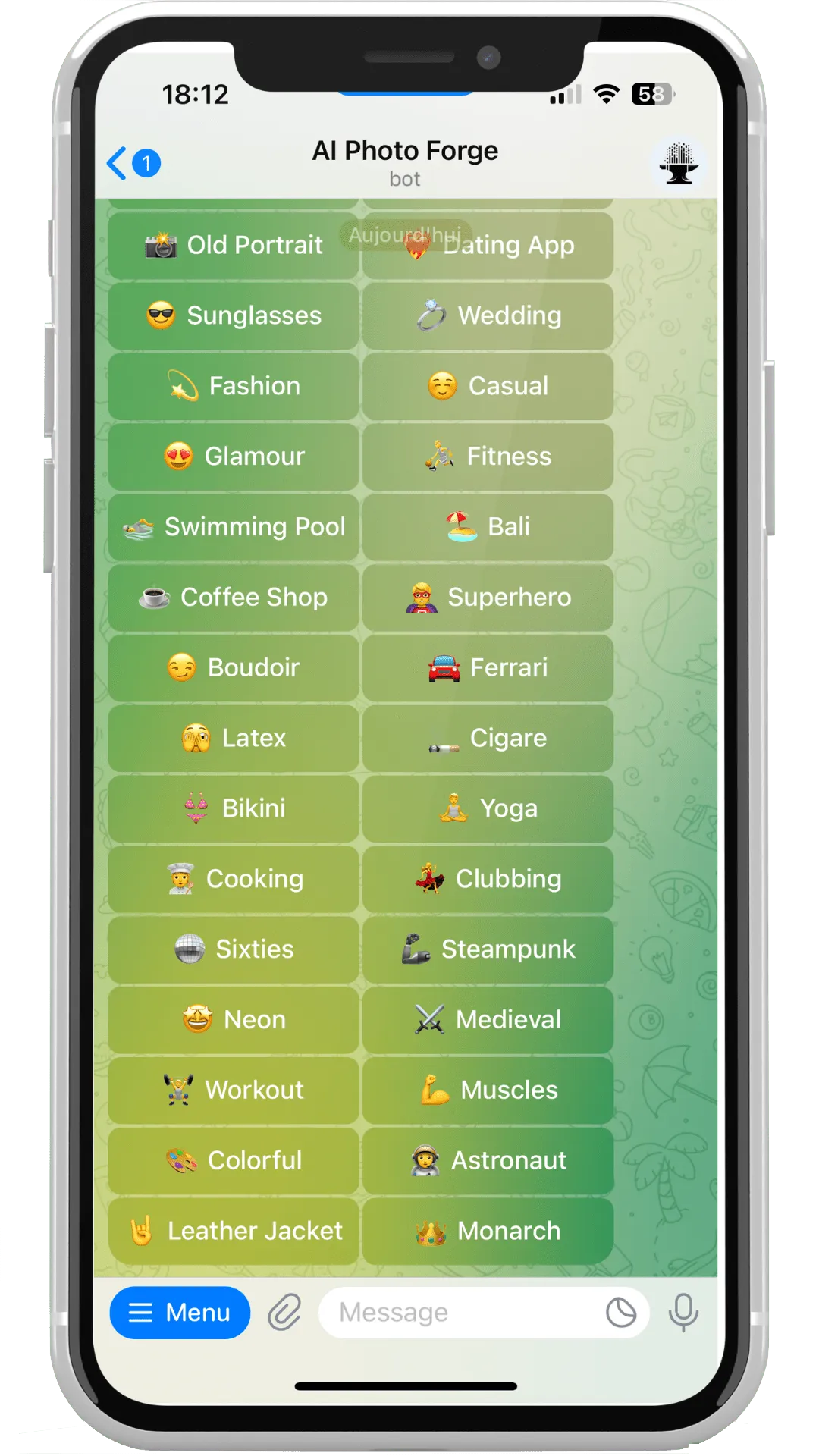 second screenshot of the app